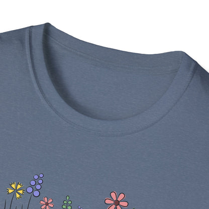 Floral Nurse Softstyle T-Shirt