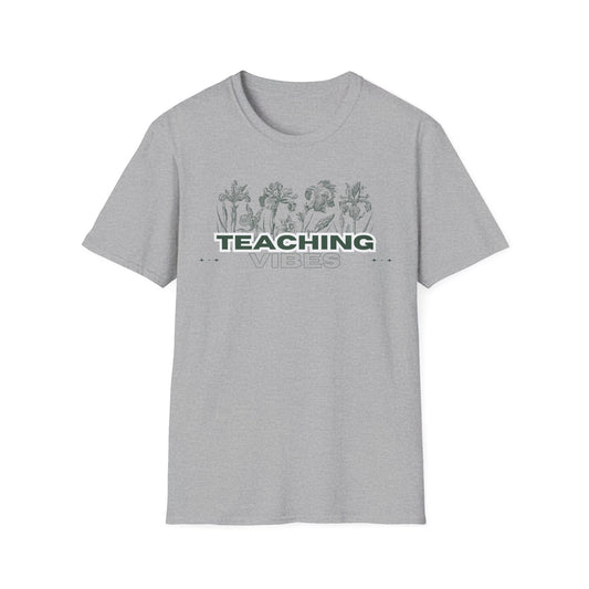 Teaching Vibes Floral Design T-Shirt