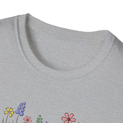 Floral Nurse Softstyle T-Shirt