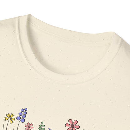 Floral Nurse Softstyle T-Shirt