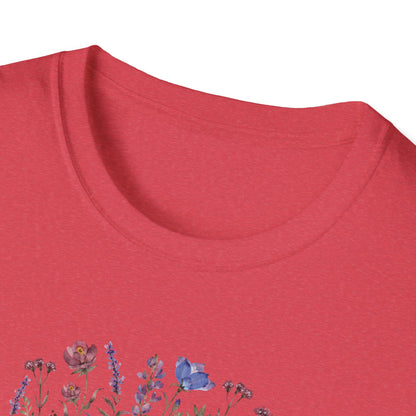 Floral Nurse Softstyle T-Shirt